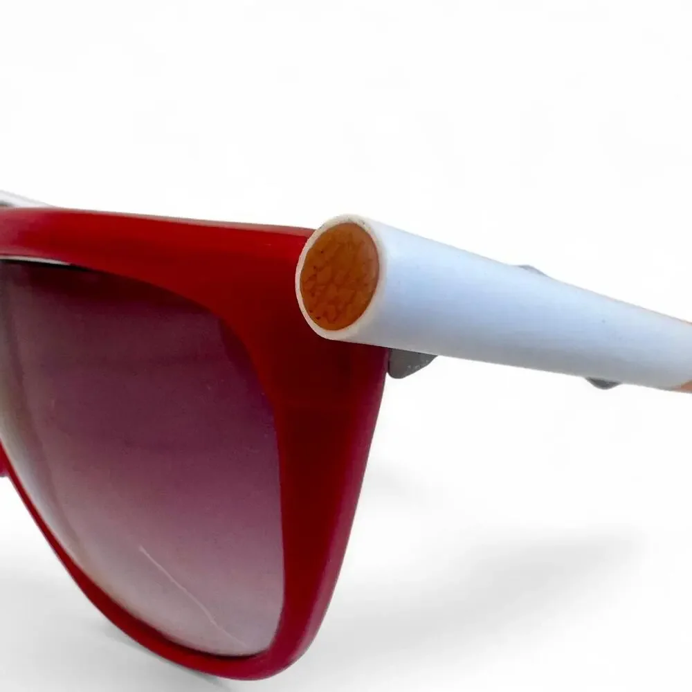 Vintage red plastic sunglasses